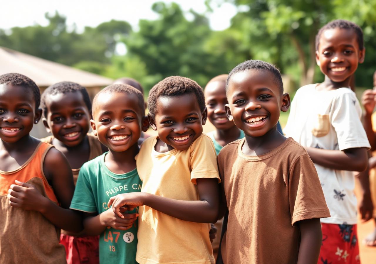 Enfants en colonie de vacances
