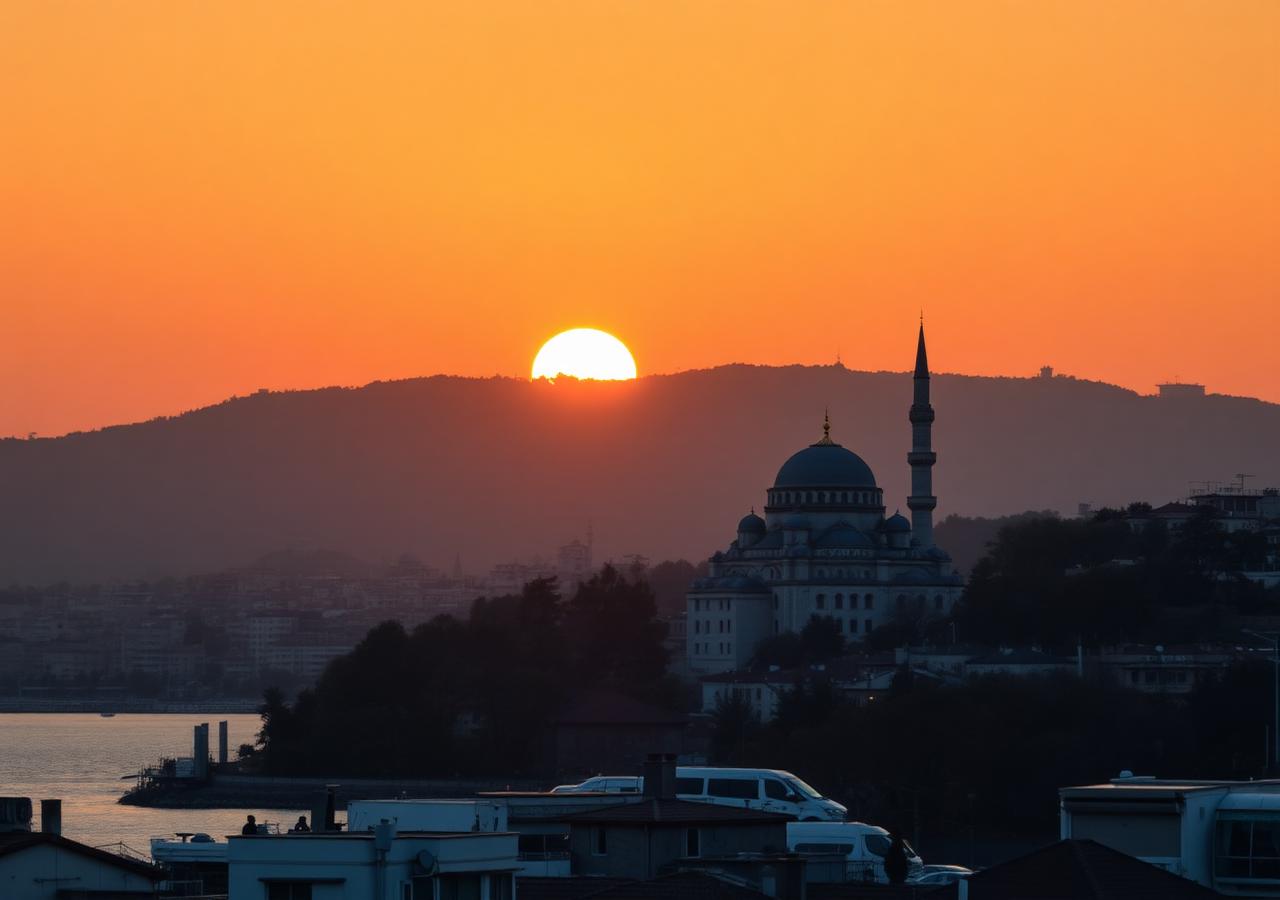 Istanbul au coucher du soleil